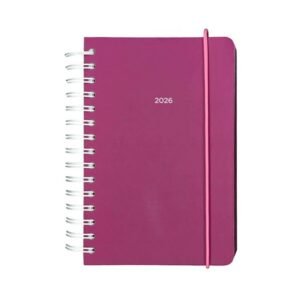 2026 Spiral Planner – Chroma Fuchsia 1 Day/1 Page