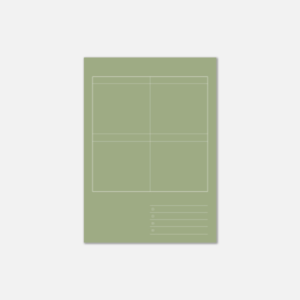 Eight Steps Notebook | Moss Green