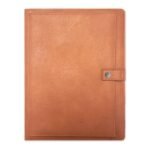 Padfolio with Notepad Letter Size Tan - Blue Sky: Faux Leather Portfolio with Internal Pockets, 50 Sheet Capacity