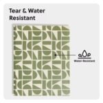 2 Pocket Fashion Plastic Folder Off Beat Geo Green, School Supplies - Image 6